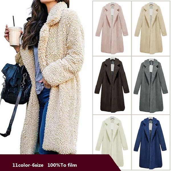 autumn and winter new female dress europe and the united states lapel wool cardigan in the long lamb cashmere coat female, Black
autumn and winter new female dress europe and the united states lapel wool cardigan in the long lamb cashmere coat female, Black