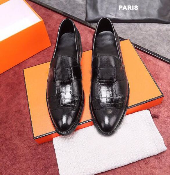 luxury new paris h mens gentleman oxfords drive real leather wedding dress shoes with original box dust bag size 38-44, Black
luxury new paris h mens gentleman oxfords drive real leather wedding dress shoes with original box dust bag size 38-44, Black