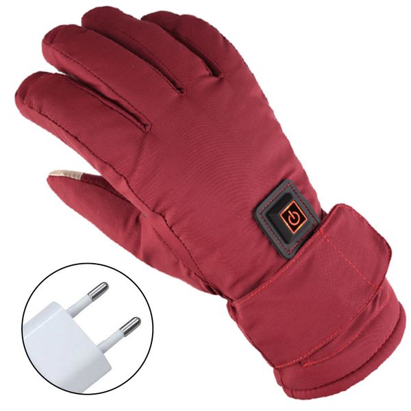 1 pair women skiing hiking rechargeable batteries walking three levels adjustable electric heated gloves warm climbing outdoors, Black
1 pair women skiing hiking rechargeable batteries walking three levels adjustable electric heated gloves warm climbing outdoors, Black