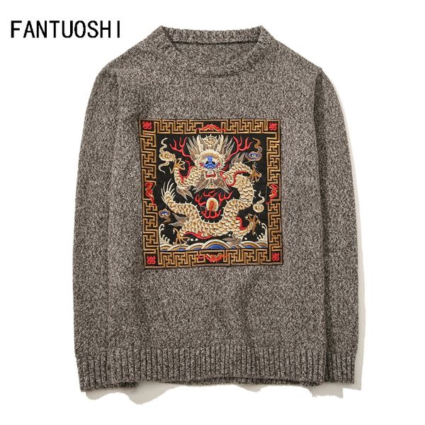 men sweater 2019 autumn new pullover slim fit long sleeve mens knitted sweaters male o-neck dragon pattern plus size 5xl, White;black
men sweater 2019 autumn new pullover slim fit long sleeve mens knitted sweaters male o-neck dragon pattern plus size 5xl, White;black