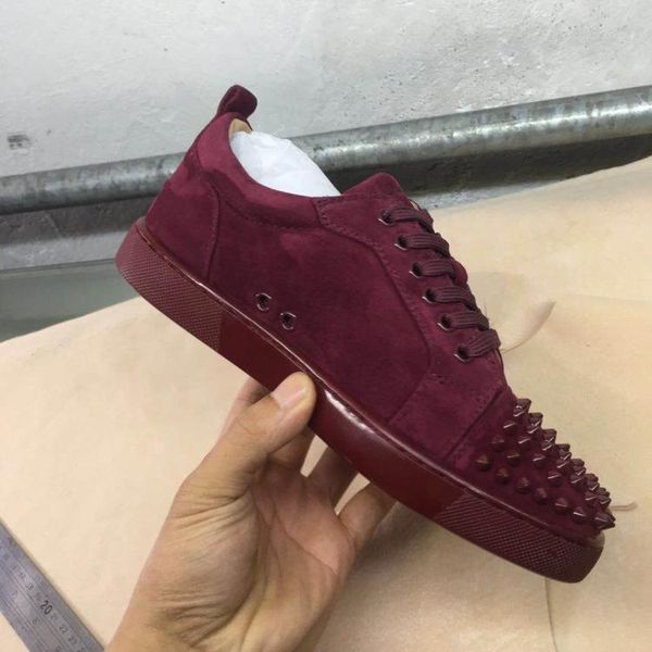 luxury men's trainer shoes comfortable men shoes red bottom sneakers skateboarding flat wine-red suede leather spikes toe walking eu35, Black
luxury men's trainer shoes comfortable men shoes red bottom sneakers skateboarding flat wine-red suede leather spikes toe walking eu35, Black