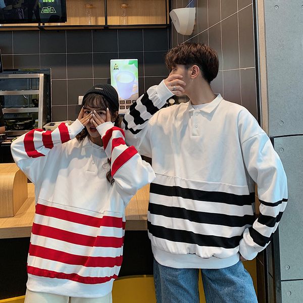 men's sweatshirt 2019 autumn and winter new stripe stitching casual sweatshirt jacket youth personality fashion trend men's wear, Black
men's sweatshirt 2019 autumn and winter new stripe stitching casual sweatshirt jacket youth personality fashion trend men's wear, Black