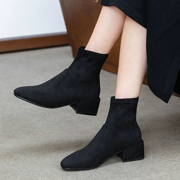 eshtonshero shoes woman women ankle boots med heels flock platform winter slip on ladies motorcycle riding boots size 3-9, Black
eshtonshero shoes woman women ankle boots med heels flock platform winter slip on ladies motorcycle riding boots size 3-9, Black