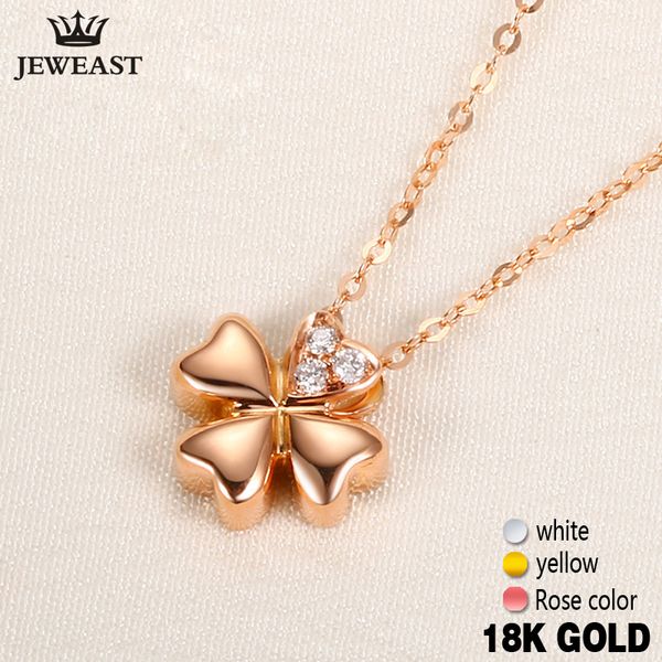 18k gold diamond necklace pendant female women girl miss gift chain charm clover trendy party rose white yellow customization, Silver
18k gold diamond necklace pendant female women girl miss gift chain charm clover trendy party rose white yellow customization, Silver