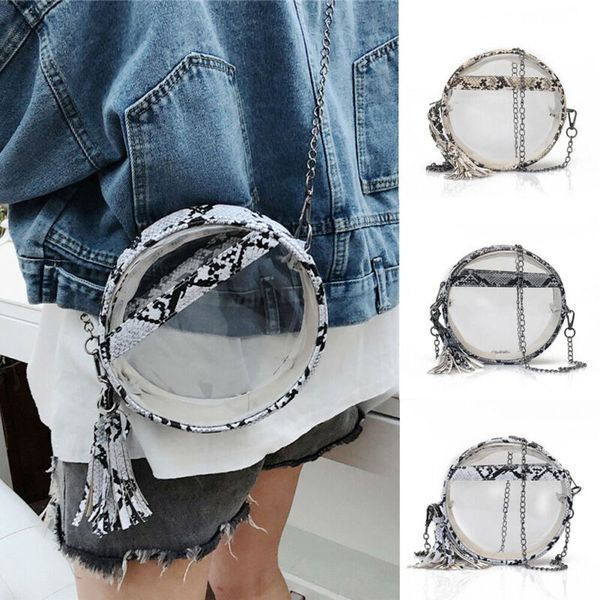 2019 elling stylish women pvc clear chain cross body bag tote transparent shoulder handbag purse
2019 elling stylish women pvc clear chain cross body bag tote transparent shoulder handbag purse