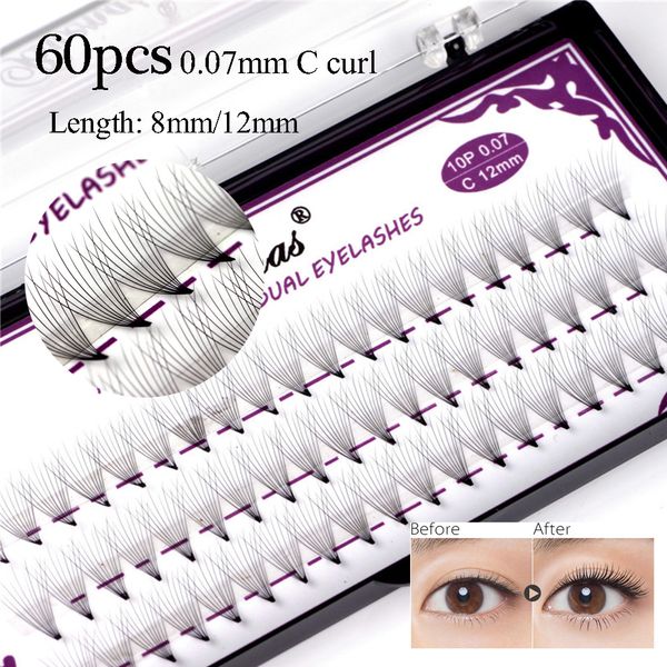 60pcs/set 10d 0.07 c 8/12m russian premade volume fans mink hair false eyelashes natural soft eye lashes makeup extension tools
60pcs/set 10d 0.07 c 8/12m russian premade volume fans mink hair false eyelashes natural soft eye lashes makeup extension tools