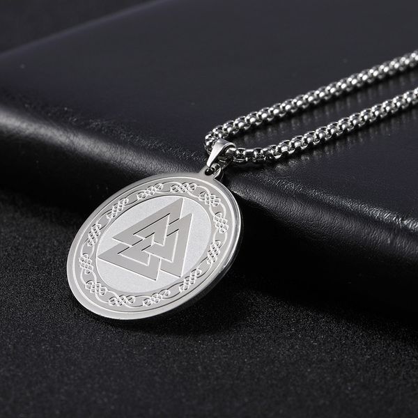 skyrim viking irish knot valknut necklace stainless steel gold statement long chain pagan amulet necklaces jewelry gift for men, Silver
skyrim viking irish knot valknut necklace stainless steel gold statement long chain pagan amulet necklaces jewelry gift for men, Silver
