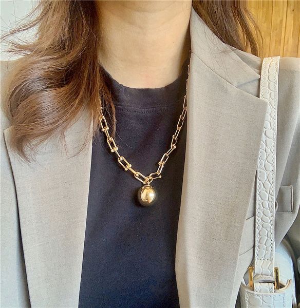 brand punk necklace vintage big u chains chokers necklaces for women gothic jewelry metal ball pendant necklace chain goth bijoux 2020, Golden;silver
brand punk necklace vintage big u chains chokers necklaces for women gothic jewelry metal ball pendant necklace chain goth bijoux 2020, Golden;silver