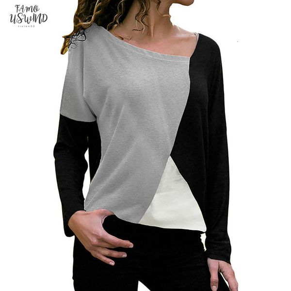 women t shirt girl casual patchwork color block o neck long sleeve t shirt blusas women fashion clothes zer, White
women t shirt girl casual patchwork color block o neck long sleeve t shirt blusas women fashion clothes zer, White