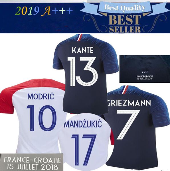 1 tar mbappe griezmann pogba kante francia occer jer ey 2018 final world cup hirt thailand quality modric dembele football jer ey
1 tar mbappe griezmann pogba kante francia occer jer ey 2018 final world cup hirt thailand quality modric dembele football jer ey
