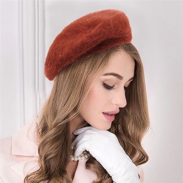 brand new plush berets women fall winter warm beret cap solid color fur blend caps casual painter hat, Blue;gray
brand new plush berets women fall winter warm beret cap solid color fur blend caps casual painter hat, Blue;gray