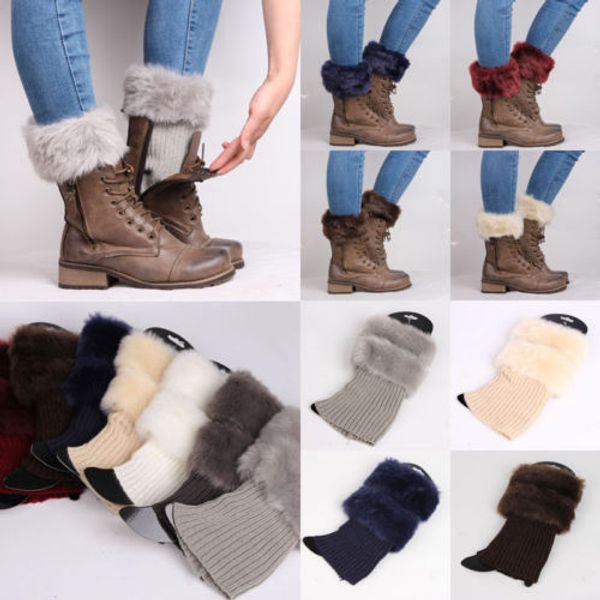 autumn winter casual womens knitted boot cuffs fur knit warm leg warmers boot socks legs warmers shoes set xmas gift, Black;white
autumn winter casual womens knitted boot cuffs fur knit warm leg warmers boot socks legs warmers shoes set xmas gift, Black;white