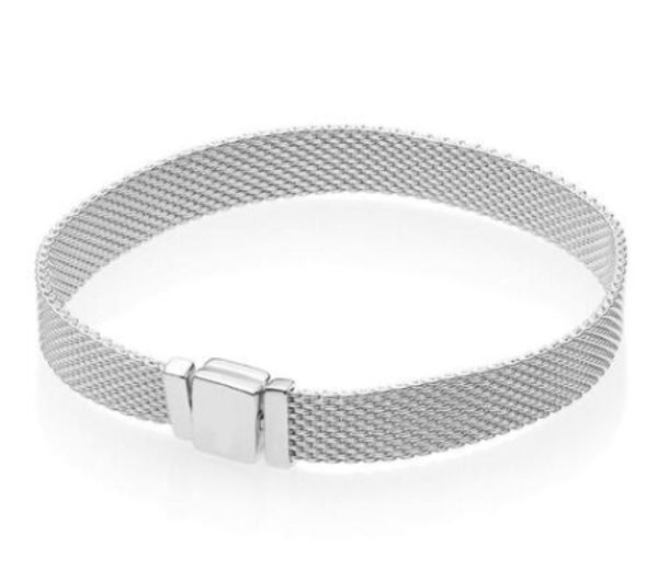 new original 925 sterling silver bracelet woven mesh silver reflexions bracelets bangle fit women bead charm fashion jewelry, Black
new original 925 sterling silver bracelet woven mesh silver reflexions bracelets bangle fit women bead charm fashion jewelry, Black