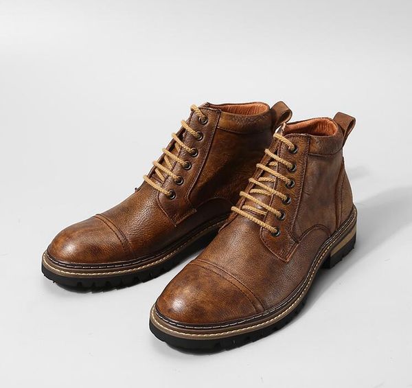 autumn winter new motorcycle outdoor men boots men shoes leather lace up mid vintage classic male casual boot booties footwear, Black
autumn winter new motorcycle outdoor men boots men shoes leather lace up mid vintage classic male casual boot booties footwear, Black
