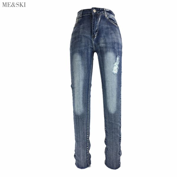 me&ski women's jeans mujer street ankle pants plus size jeans for women high waist skinny ripped trousers denim, Blue
me&ski women's jeans mujer street ankle pants plus size jeans for women high waist skinny ripped trousers denim, Blue