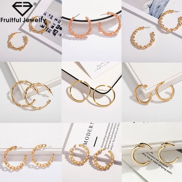 fruitful new vintage circle alloy hoop earrings pearl round geometric chain c shape creative accessory boucle d'oreille femme, Golden;silver
fruitful new vintage circle alloy hoop earrings pearl round geometric chain c shape creative accessory boucle d'oreille femme, Golden;silver
