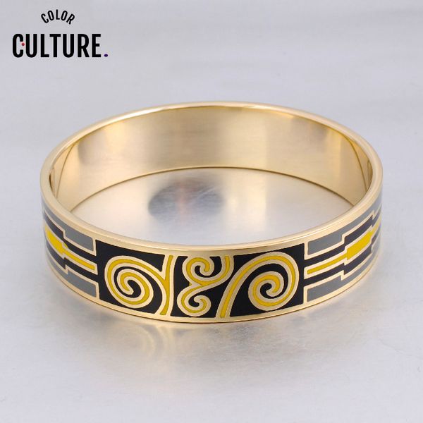 stainless steel vintage bracelet femme gold 16mm width bangles for women mother's holiday gift, Black
stainless steel vintage bracelet femme gold 16mm width bangles for women mother's holiday gift, Black