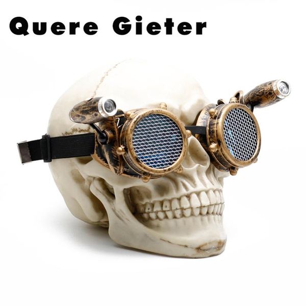 new steampunk victorian style goggles men nut design gothic party eye wear grid lenses led light women fancy dress goggles, White;black
new steampunk victorian style goggles men nut design gothic party eye wear grid lenses led light women fancy dress goggles, White;black