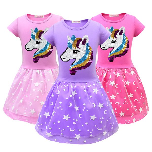 3 color unicorn cosplay baby girl dresses summer mesh princess dress sequins casual halloween costume 3-8 years old kids clothes, Red;yellow
3 color unicorn cosplay baby girl dresses summer mesh princess dress sequins casual halloween costume 3-8 years old kids clothes, Red;yellow