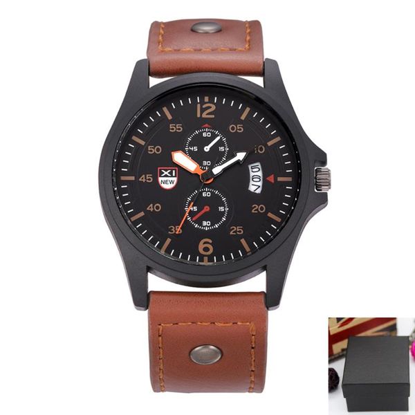1pc / lot brand watch mens fashion barato quartz watch men students gifts sports date montres de marque de luxe, Slivery;brown
1pc / lot brand watch mens fashion barato quartz watch men students gifts sports date montres de marque de luxe, Slivery;brown