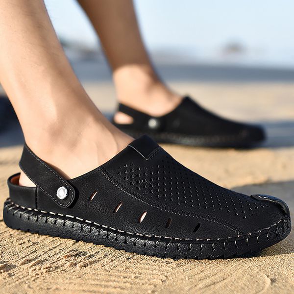 Черные сандалии Men Summer Plus Размер 45-46 Швейный Слип-On микрофибры Бич Сандалии Мужско
Черные сандалии Men Summer Plus Размер 45-46 Швейный Слип-On микрофибры Бич Сандалии Мужско