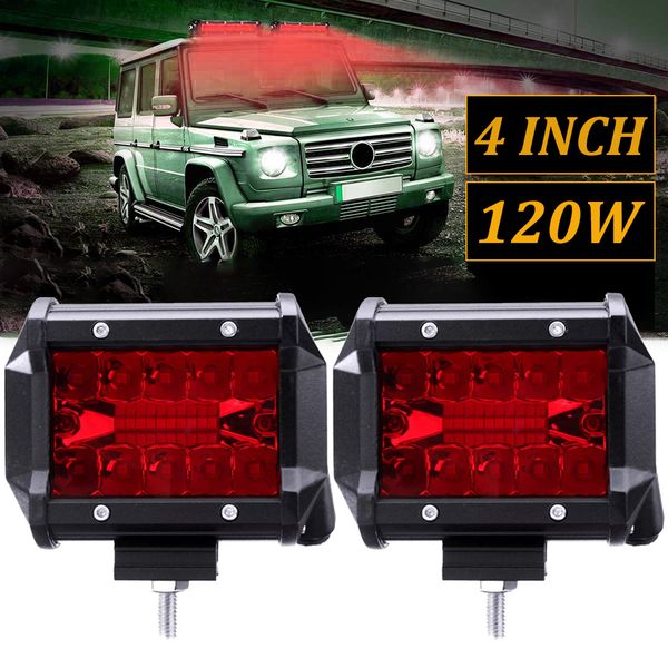 2x4 inch red led 60w/pc work light bar flood spot driving fog lamp offroad truck boat 2400lm 2pcs set
2x4 inch red led 60w/pc work light bar flood spot driving fog lamp offroad truck boat 2400lm 2pcs set
