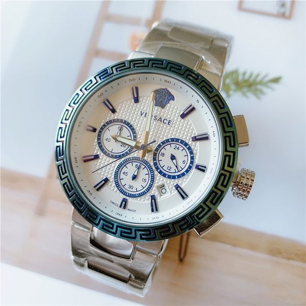 military quartz stainless steel chronograph mens watches fashion day date men designer watch wholesale male gifts wristwatch montre, Slivery;brown
military quartz stainless steel chronograph mens watches fashion day date men designer watch wholesale male gifts wristwatch montre, Slivery;brown