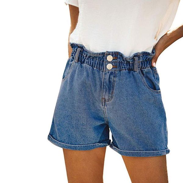 summer ruffle blue gray denim shorts streetwear 2020 women buttons pocket high waist shorts wide leg jeans ##1, White;black
summer ruffle blue gray denim shorts streetwear 2020 women buttons pocket high waist shorts wide leg jeans ##1, White;black
