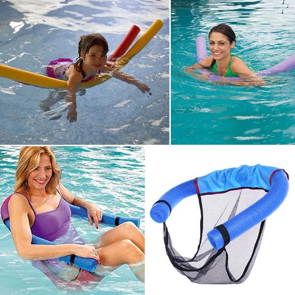 60 X 150cm Pool Noodle Foam Net Floating Armchair Children Swim Aid Water Noodles Swimming Gear C55k Sale
