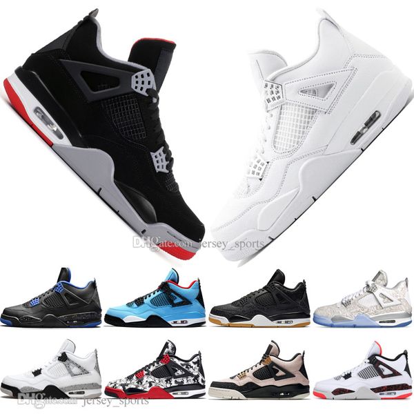 

with box fashion bred 4 iv 4s what the cactus jack laser wings mens basketball shoes eminem pale citron men sports designer sneakers