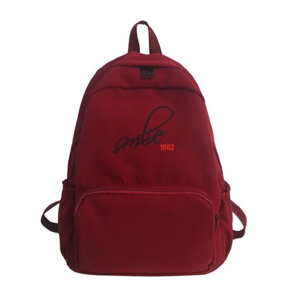 large capacity solid color waterproof nylon casual backpack school bag travel backpacks female school bag for teenage girls #r25
large capacity solid color waterproof nylon casual backpack school bag travel backpacks female school bag for teenage girls #r25