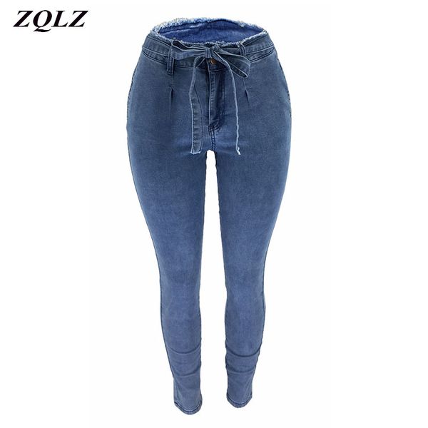 zqlz 2020 new pencil pants women plus size high waisted skinny denim jeans ladies autumn stretch slim pants calf length jeans, Blue
zqlz 2020 new pencil pants women plus size high waisted skinny denim jeans ladies autumn stretch slim pants calf length jeans, Blue