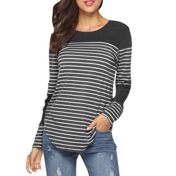 women maternity women's tunic for pregnant women long sleeve striped nursing t-shirt for breastfeeding for moms z079, White
women maternity women's tunic for pregnant women long sleeve striped nursing t-shirt for breastfeeding for moms z079, White