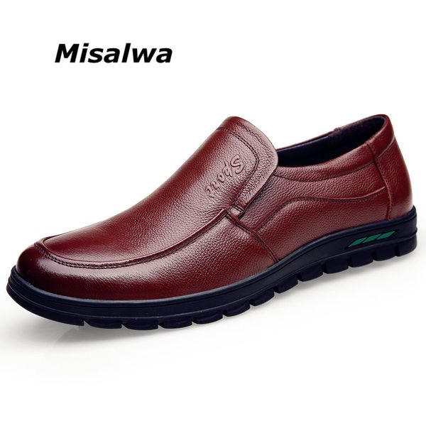 misalwa round toe comfortable leather men's shoes father daddy slip-on flats business formal breathable soft men moccasions, Black
misalwa round toe comfortable leather men's shoes father daddy slip-on flats business formal breathable soft men moccasions, Black
