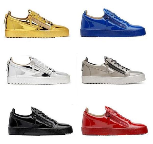 2019 italy luxury casual shoes color matching zipper men women low flat shoes genuine leather mens shoes designer sneakers ing, Black
2019 italy luxury casual shoes color matching zipper men women low flat shoes genuine leather mens shoes designer sneakers ing, Black