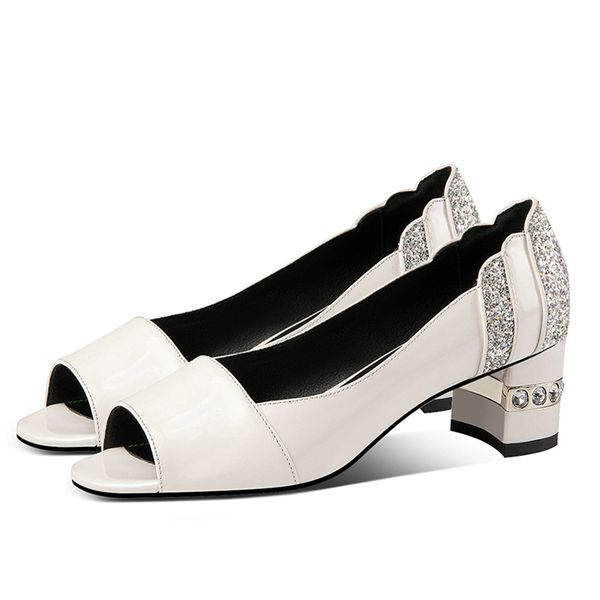 pgxxzlx 2020 summer fish mouth pumps patent leather sequins woman high heel women shoes size zapatos de mujer ladies heels, Black
pgxxzlx 2020 summer fish mouth pumps patent leather sequins woman high heel women shoes size zapatos de mujer ladies heels, Black