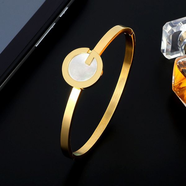 msx fashion g shape bangles for women stainless steel bracelet 3 colors big stones bangle for women charm jewelry suprise gift, Black
msx fashion g shape bangles for women stainless steel bracelet 3 colors big stones bangle for women charm jewelry suprise gift, Black