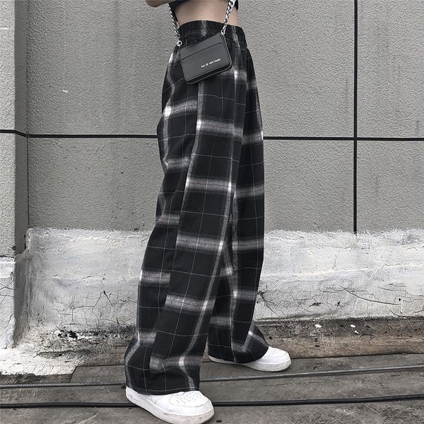 women loose bf pants polyester casual flat high straight leg jogger punk trousers dropshipping pockets sweatpants clothes gothic, Black;white
women loose bf pants polyester casual flat high straight leg jogger punk trousers dropshipping pockets sweatpants clothes gothic, Black;white
