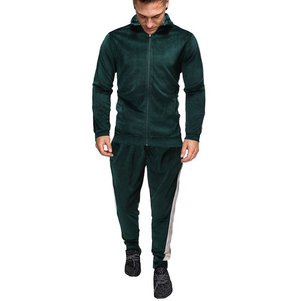 men 2 piece outfits autumn casual fashion zipper cardigan coat tracksuits panelled outdoor sportwear male clothing, Gray
men 2 piece outfits autumn casual fashion zipper cardigan coat tracksuits panelled outdoor sportwear male clothing, Gray