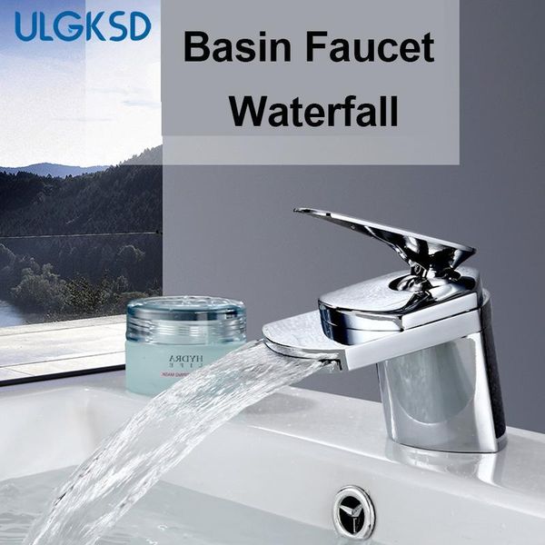 wholesale-basin faucet waterfall spout single handle chrome finish + drain solid brass para bathroom mixer water tap ceramic valve
wholesale-basin faucet waterfall spout single handle chrome finish + drain solid brass para bathroom mixer water tap ceramic valve