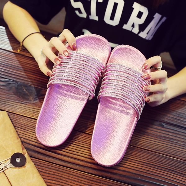 new style spot special for fashion trend craft slippers shiny surface flash drill sandals casual and versatile one word sandals, Black
new style spot special for fashion trend craft slippers shiny surface flash drill sandals casual and versatile one word sandals, Black