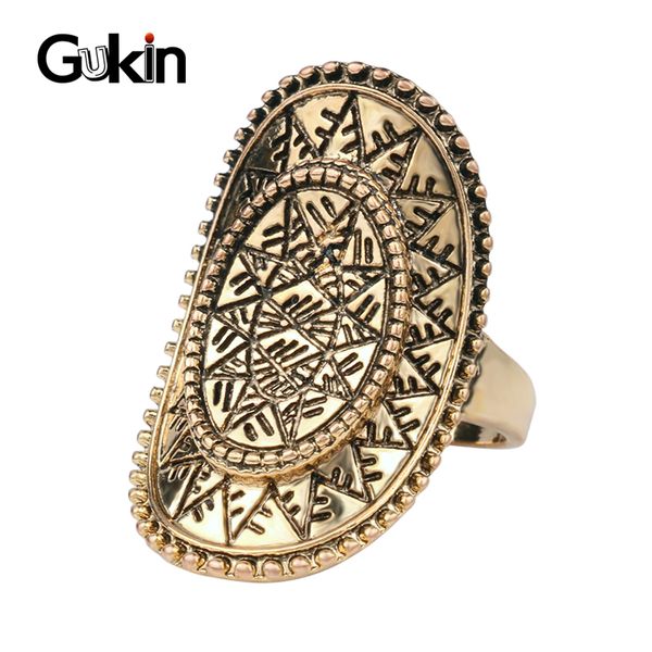 gukin vintage punk rock rings for women ancient gold color charms oval decorative pattern lucky vintage ring jewelry, Golden;silver
gukin vintage punk rock rings for women ancient gold color charms oval decorative pattern lucky vintage ring jewelry, Golden;silver