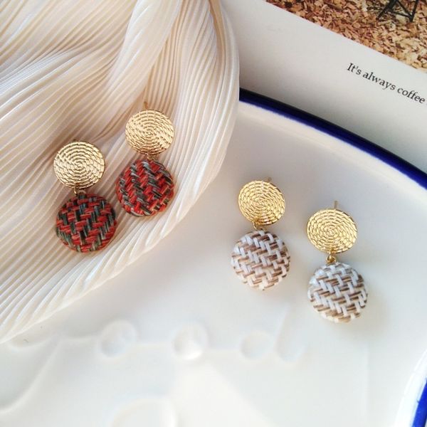 simple temperamen autumn and winter wool woven button pendant earrings women girl fashion threaded metal jewelry accessories, Silver
simple temperamen autumn and winter wool woven button pendant earrings women girl fashion threaded metal jewelry accessories, Silver