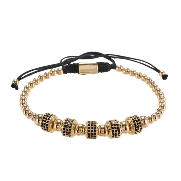 round black cz zircon pave tube charm spacer braiding bracelet men copper beaded weaving bracelet homme adjustable dropshipping, Golden;silver
round black cz zircon pave tube charm spacer braiding bracelet men copper beaded weaving bracelet homme adjustable dropshipping, Golden;silver