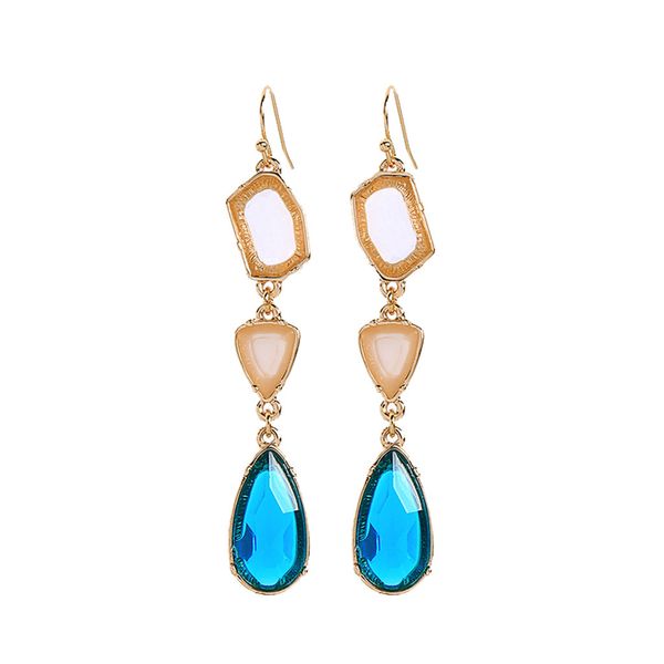 2019 new fashion creative small fresh geometric drop gem crystal earrings ladies jewelry gift drop shipping, Black
2019 new fashion creative small fresh geometric drop gem crystal earrings ladies jewelry gift drop shipping, Black
