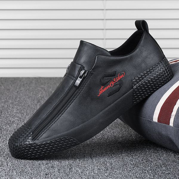 2020 new breathable non-slip wear-resistant board shoes spring fashion trend new leather shoes casual white men m7, Black
2020 new breathable non-slip wear-resistant board shoes spring fashion trend new leather shoes casual white men m7, Black
