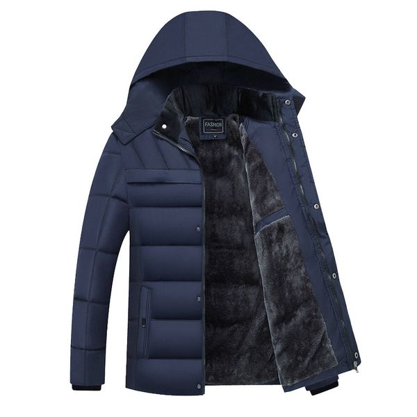 2019 fashion hooded winter coat men thick warm mens winter jacket windproof father's gift parka men coat y, Black
2019 fashion hooded winter coat men thick warm mens winter jacket windproof father's gift parka men coat y, Black