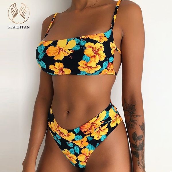 peachtan floral print bikini 2019 micro bandeau swimsuit female push upswimwear women bathing suit biquini summer beachwear, White;black
peachtan floral print bikini 2019 micro bandeau swimsuit female push upswimwear women bathing suit biquini summer beachwear, White;black