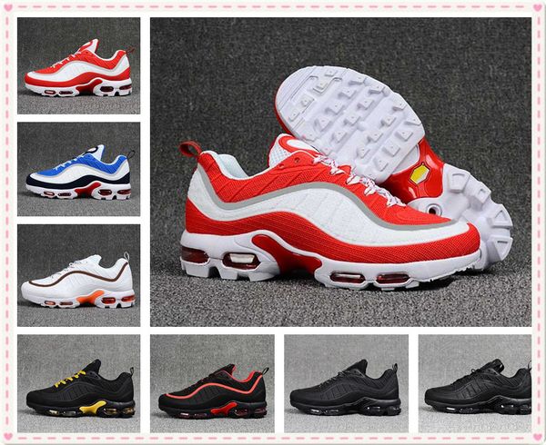 2019 new 98 kpu tn plus men sports outdoor sneakers gundam 98s tn gs black white blue mens running shoes size us 7-12, White;red
2019 new 98 kpu tn plus men sports outdoor sneakers gundam 98s tn gs black white blue mens running shoes size us 7-12, White;red
