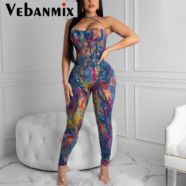 women halter printed sleeveless bodycon jumpsuit skinny plus size & club night out overalls, Black;white
women halter printed sleeveless bodycon jumpsuit skinny plus size & club night out overalls, Black;white